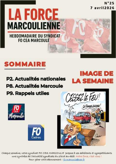 La FOrce Marcoulienne : hebdo FO n°25