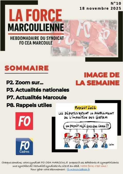 La FOrce Marcoulienne : hebdo FO n°10