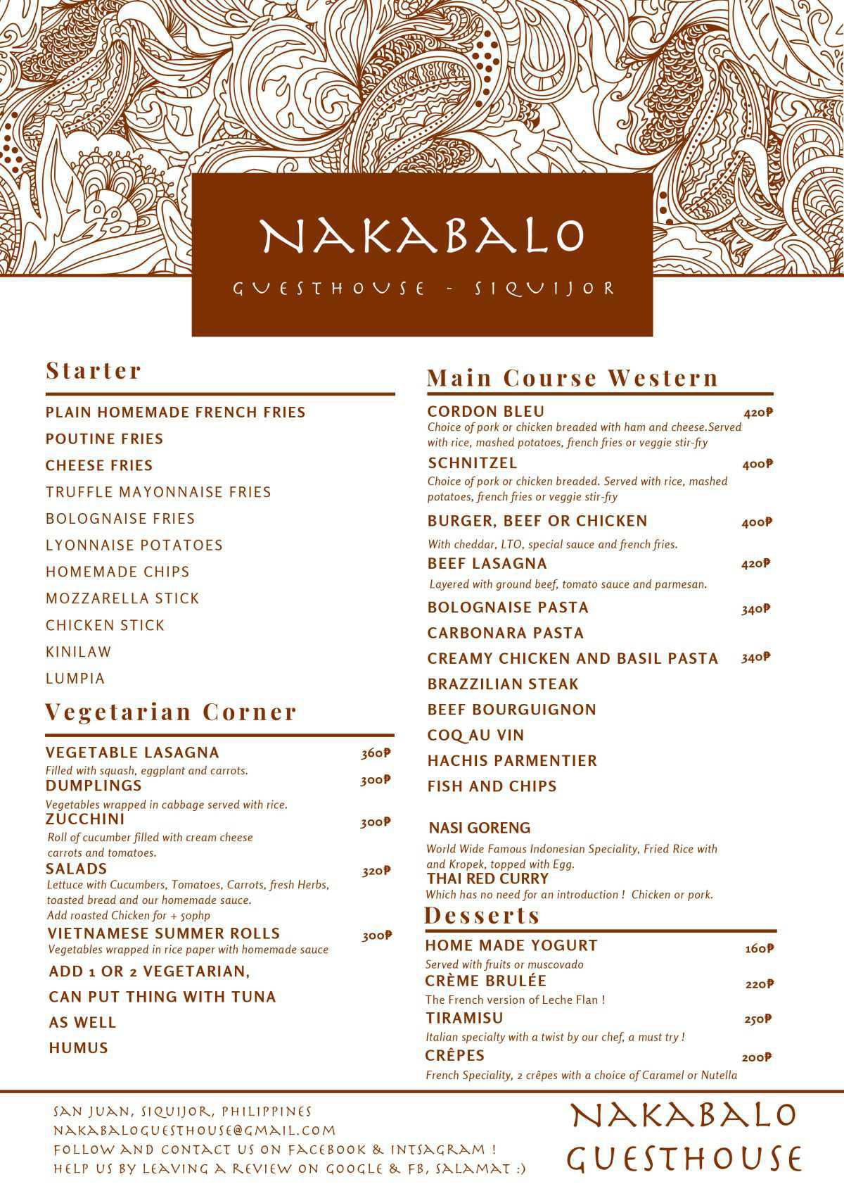 Nakabalo Restaurant 🇫🇷 Nakabalo Restaurant 🇫🇷