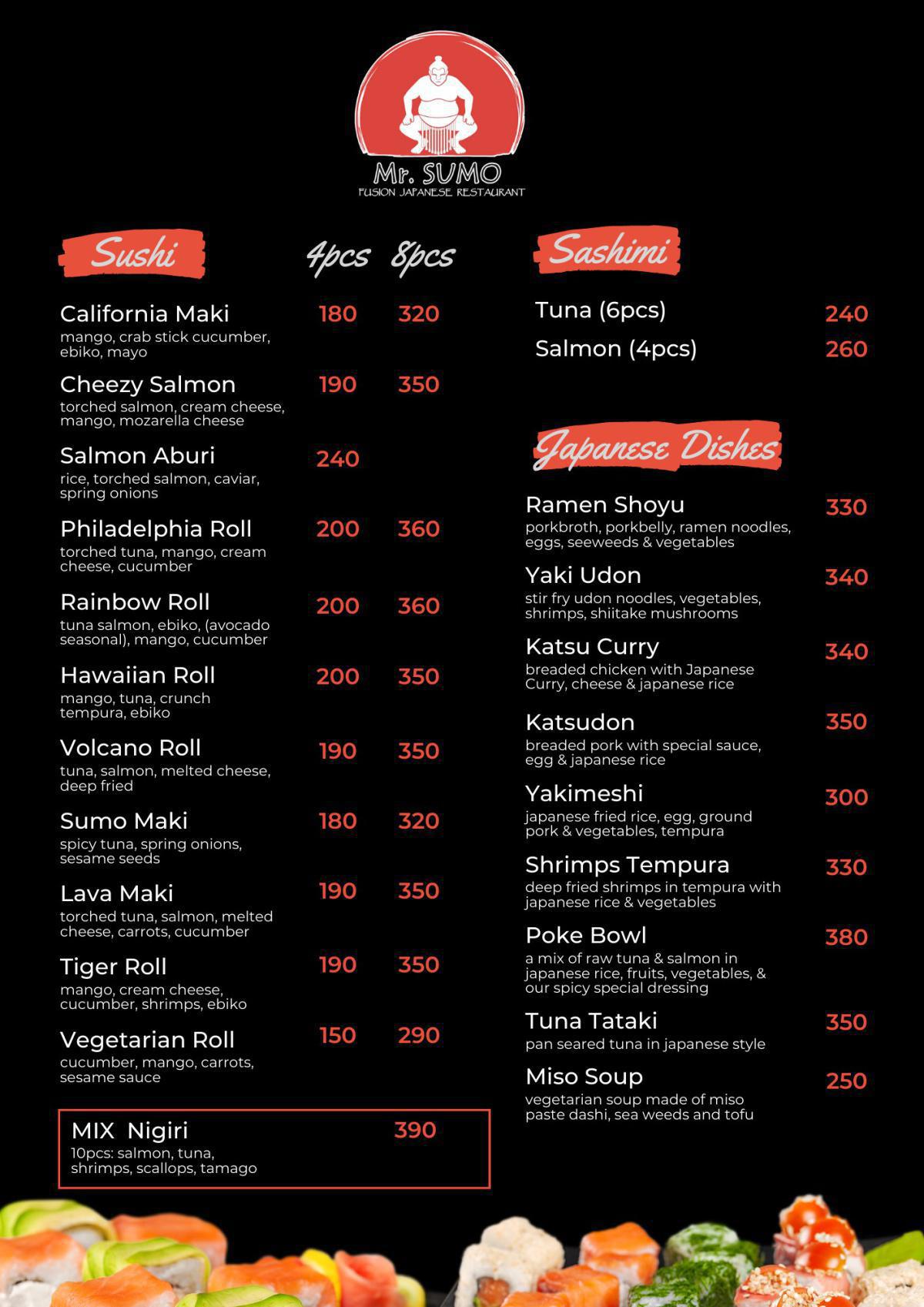Mr. SUMO (Sushi) 🇯🇵 Mr. SUMO (Sushi) 🇯🇵