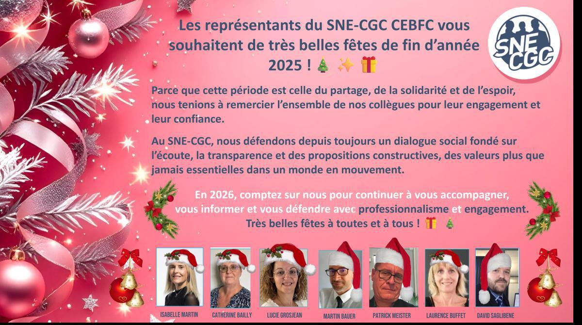 Très belles fêtes de fin d’année 2025 ✨