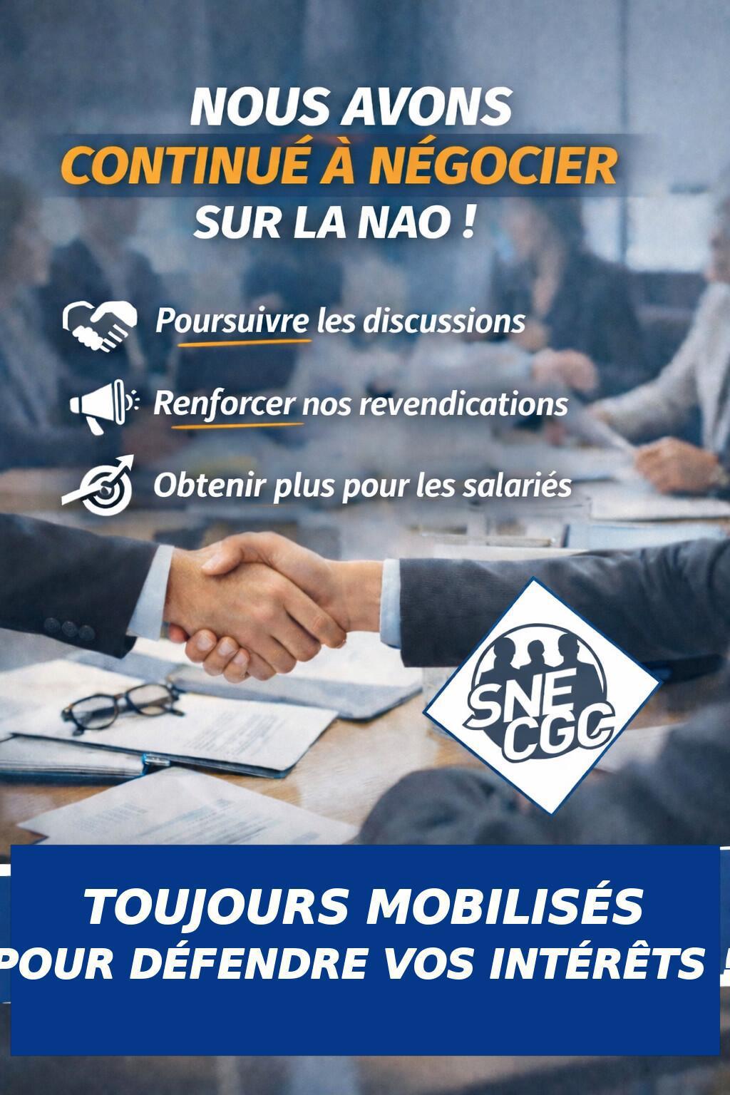 NAO CEBFC 2026 : Continuer à négocier pour obtenir plus !