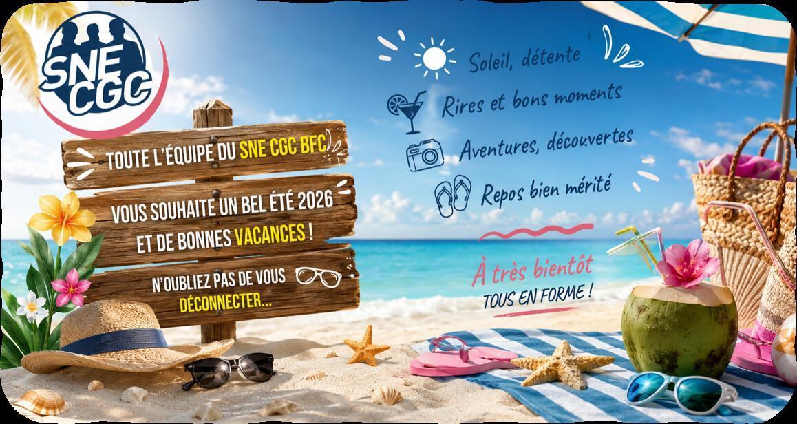 De très bonnes vacances à vous toutes et tous ! 😎☀️