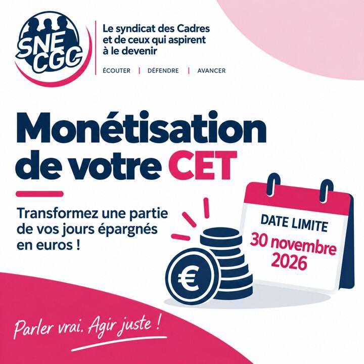 Monétisation des jours 2026 sur son CET