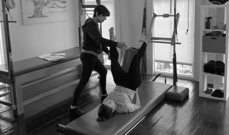 Basic Mat and Basic Refomer on the Mat Pilates.