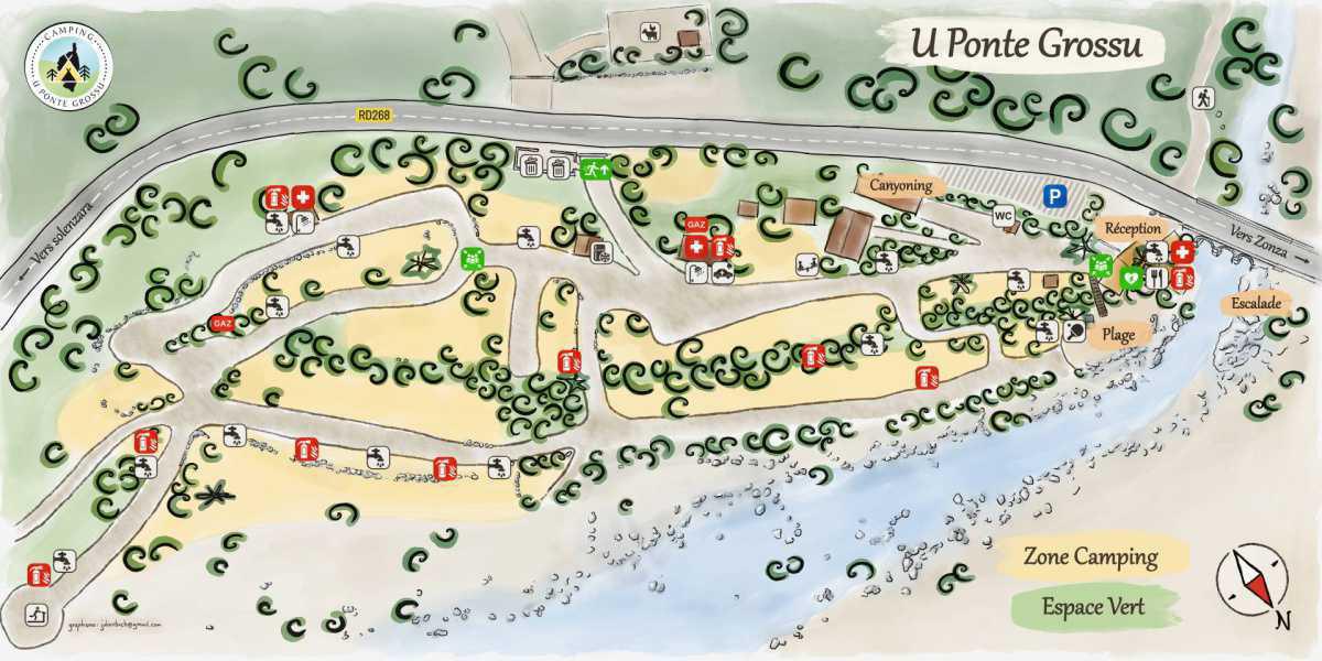 Plan du camping