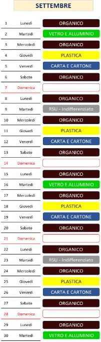 Calendario