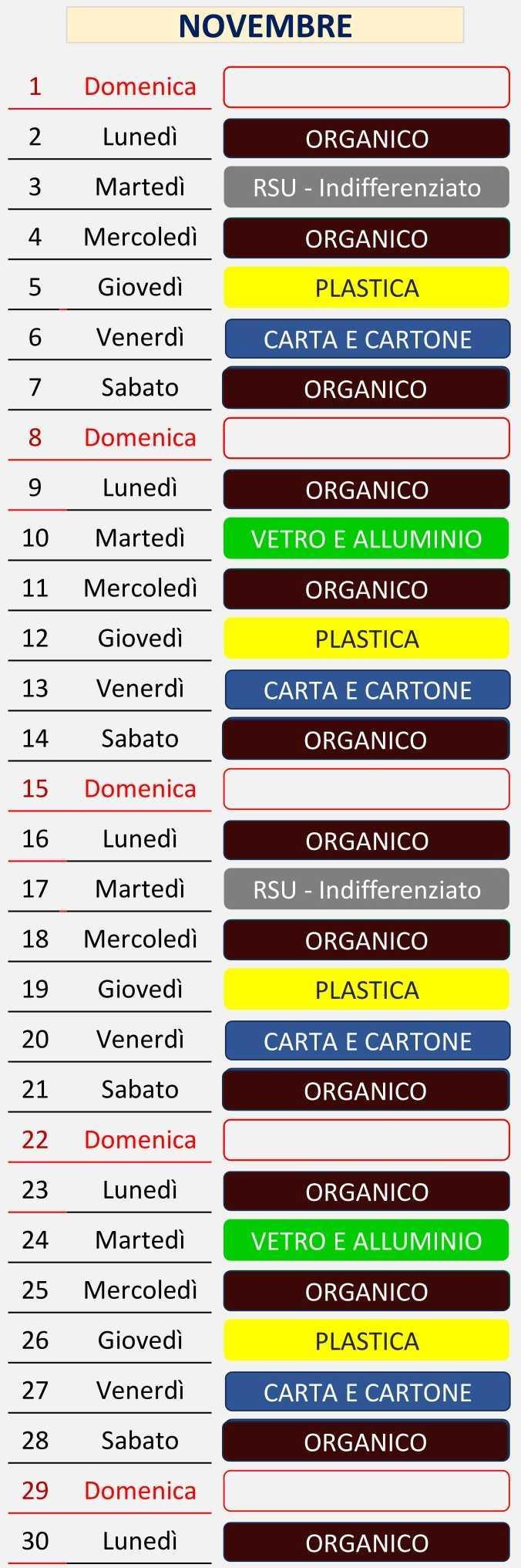 Calendario