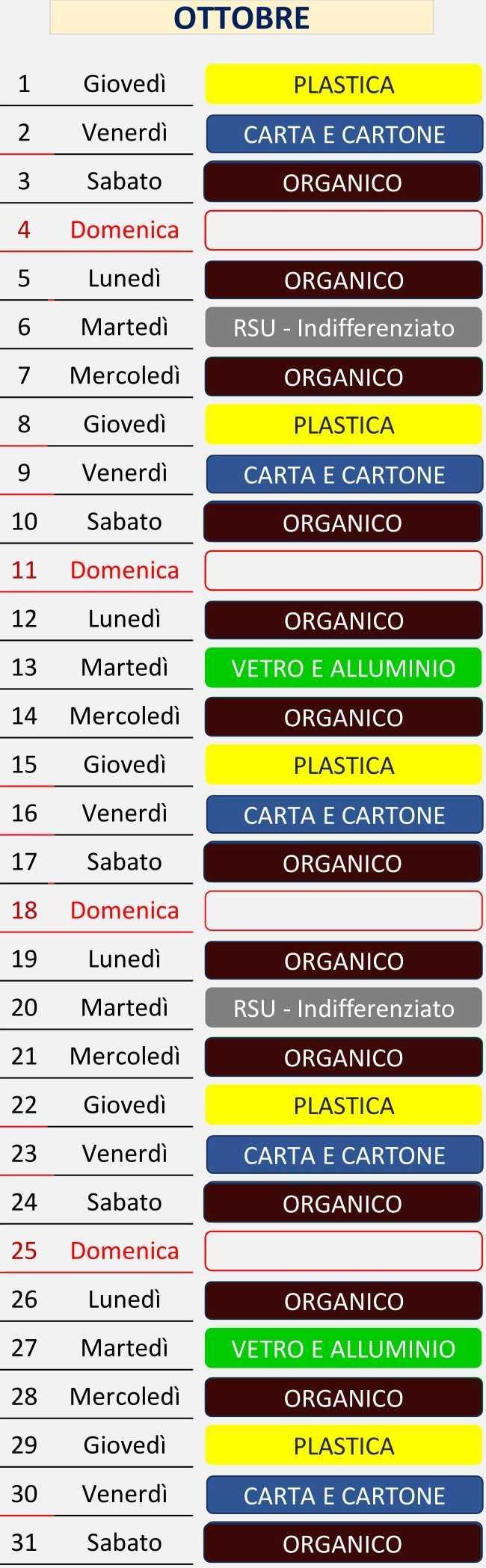 Calendario