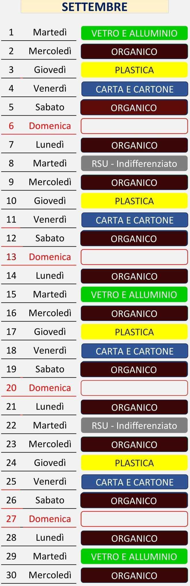 Calendario