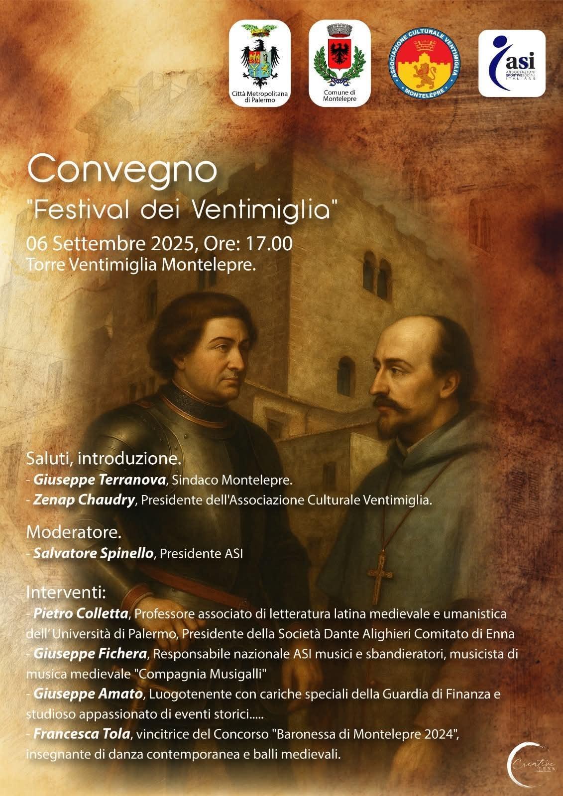 Convegno "Festival dei Ventimiglia" (inizio ore 17.00)