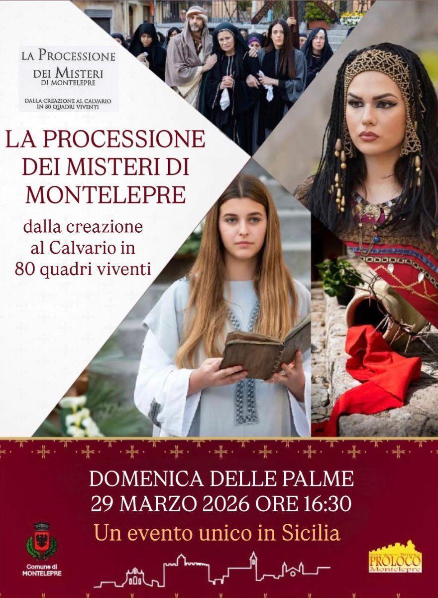 La Processione Dei Misteri di Montelepre ( Inizio ore 16:30)