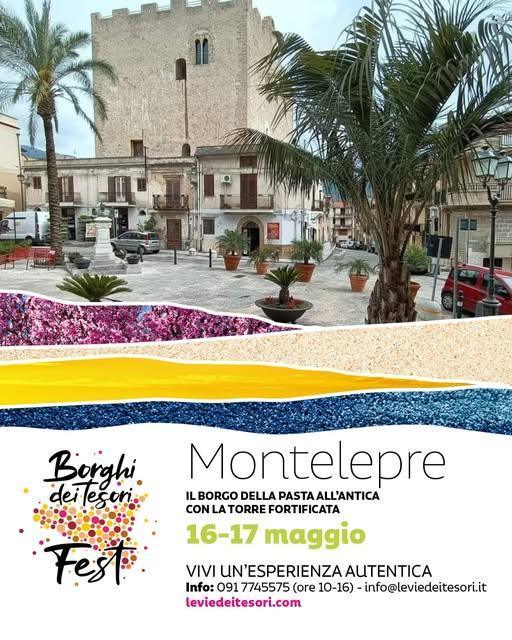 Montelepre, il borgo della pasta all'antica con la torre fortificata