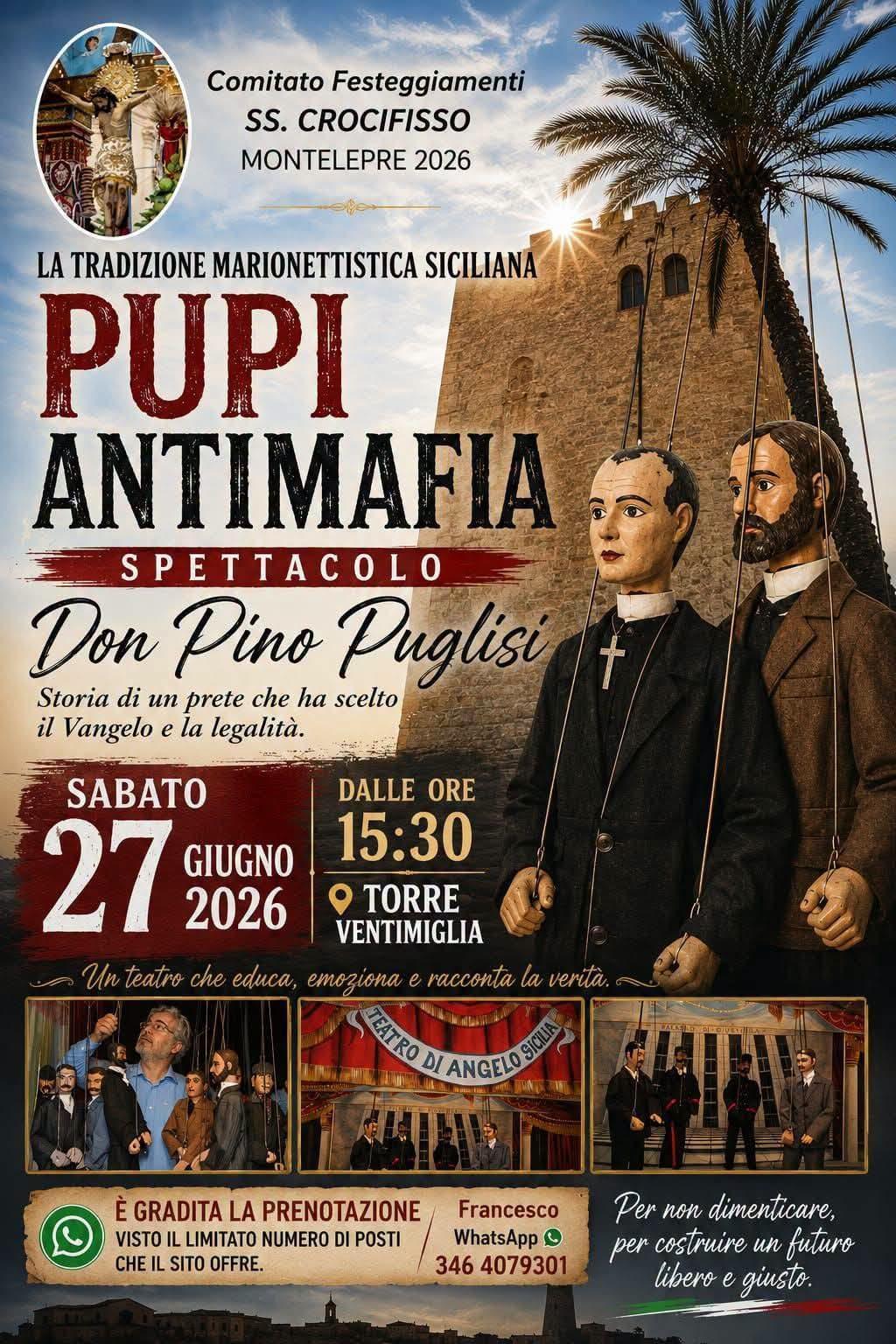 Teatro Dei Pupi "Don Pino Puglisi" (Inizio ore 15.30)