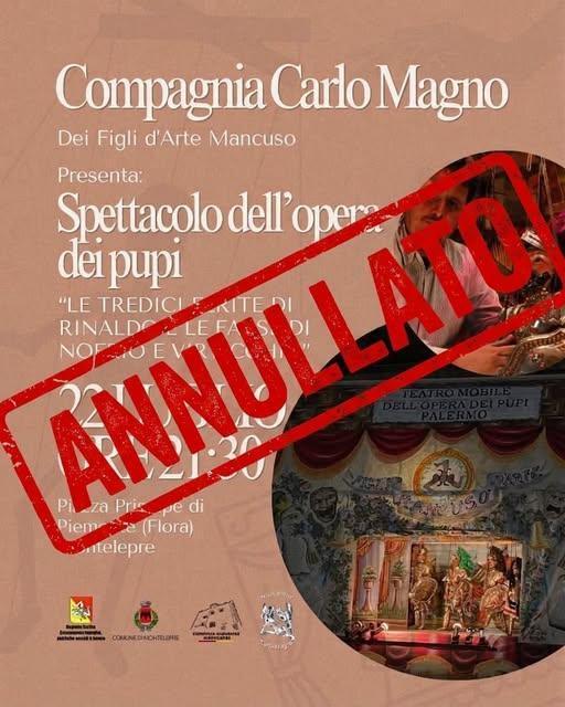ANNULLATO - L’Opera dei Pupi