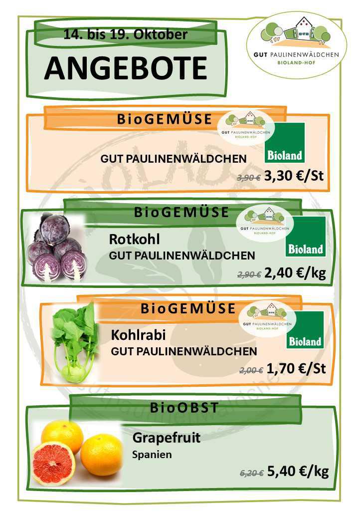 Aktuell besonders preiswert im Bioladen