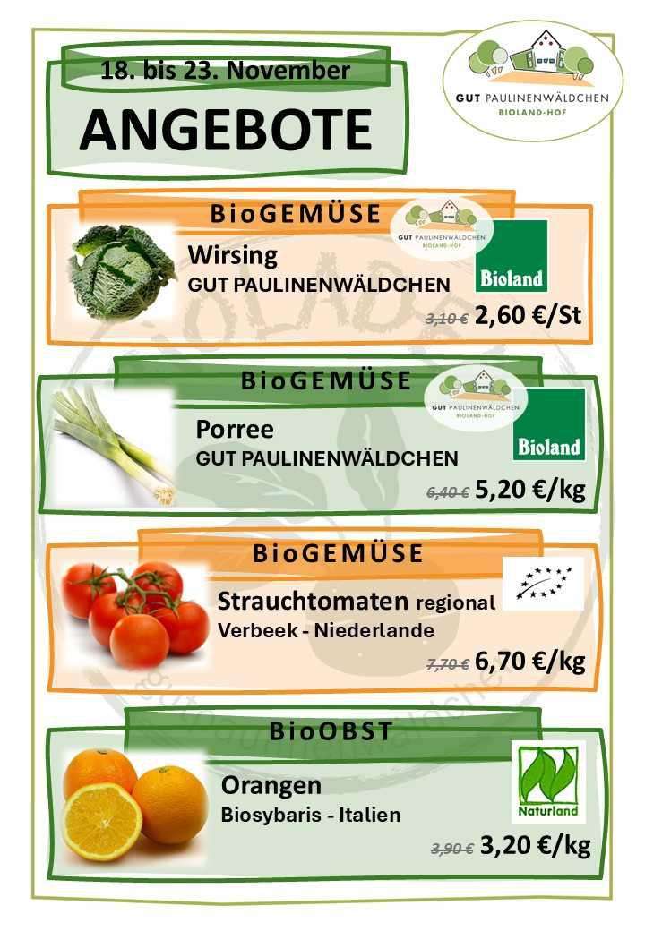 Aktuell besonders preiswert im Bioladen