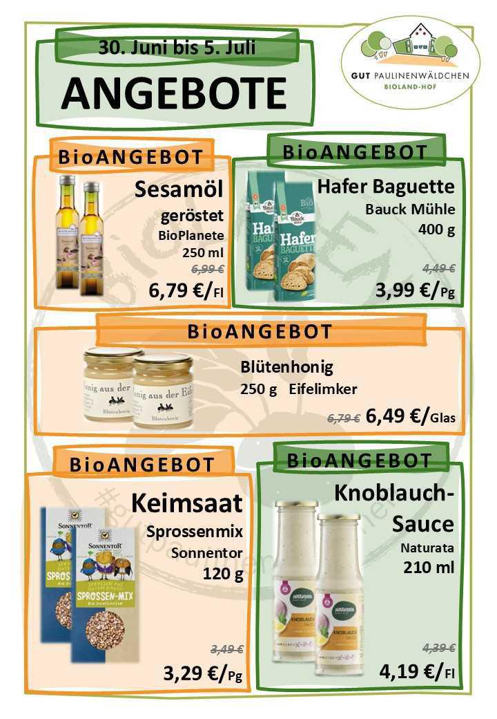 Aktuell besonders preiswert im Bioladen