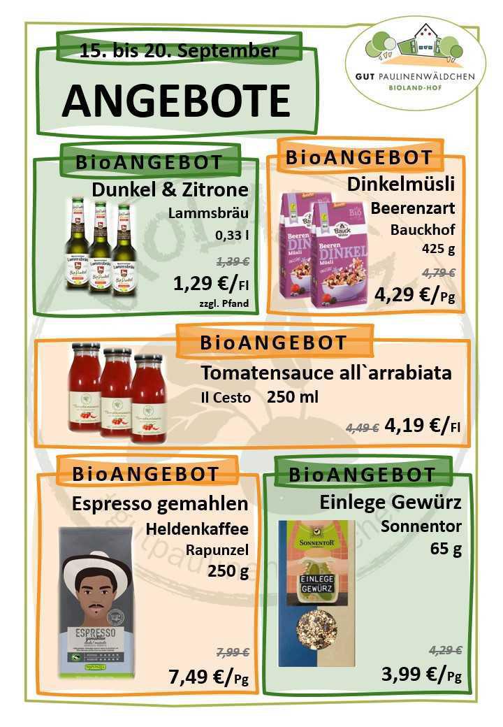 Aktuell besonders preiswert im Bioladen