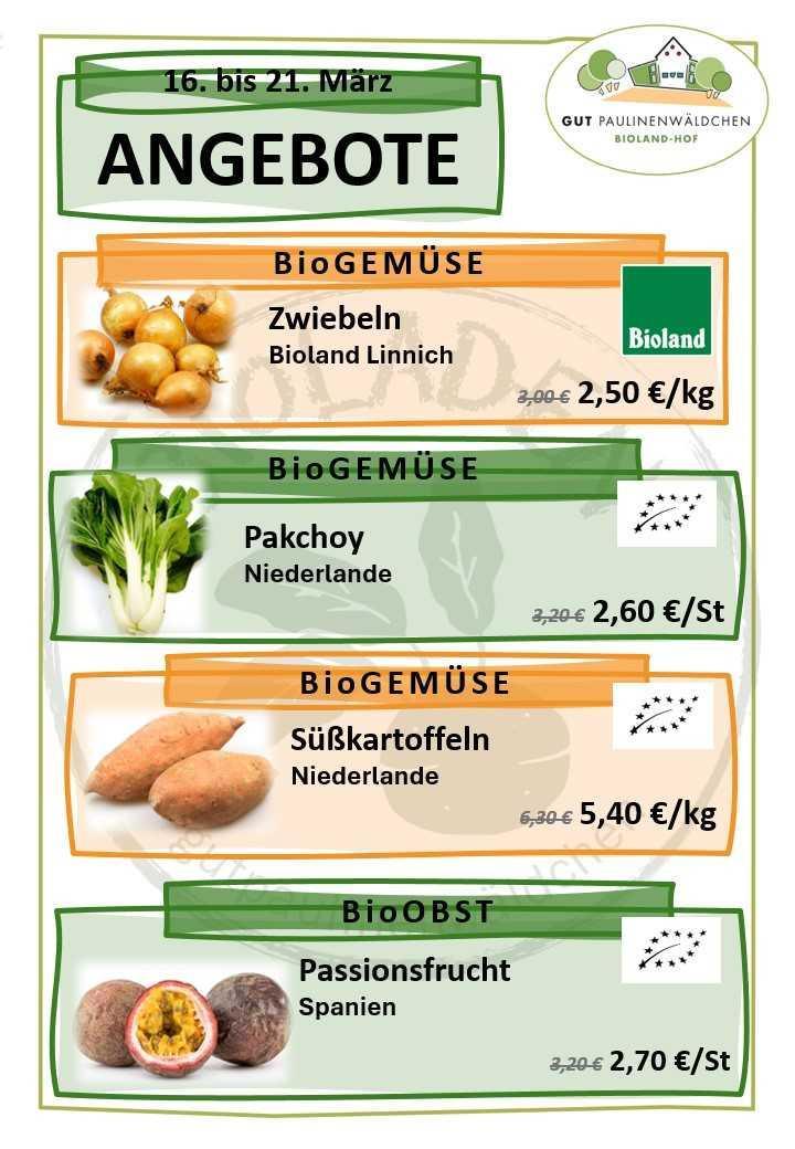 Angebote der Woche 16.03. - 21.03. 