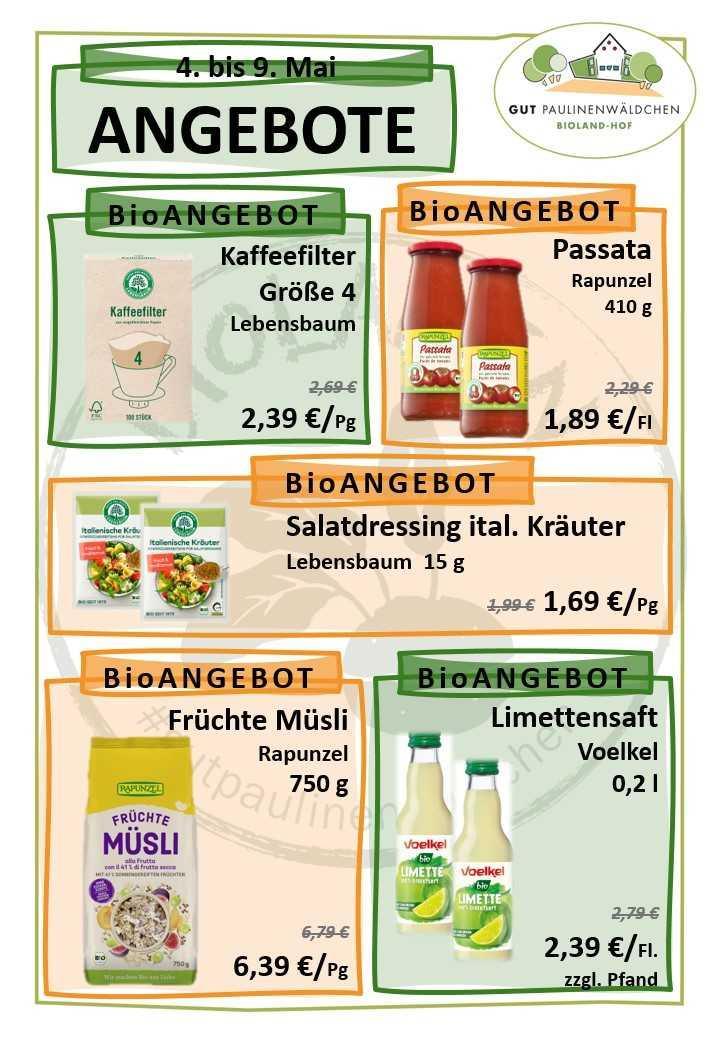 Angebote der Woche 04.05. - 09.05. 