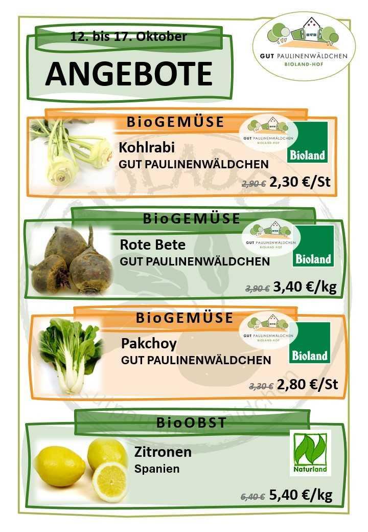 Angebote der Woche 12.10. - 17.10. 