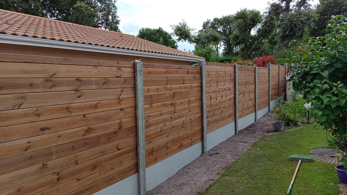 Clôtures bois bêton Clôtures bois bêton