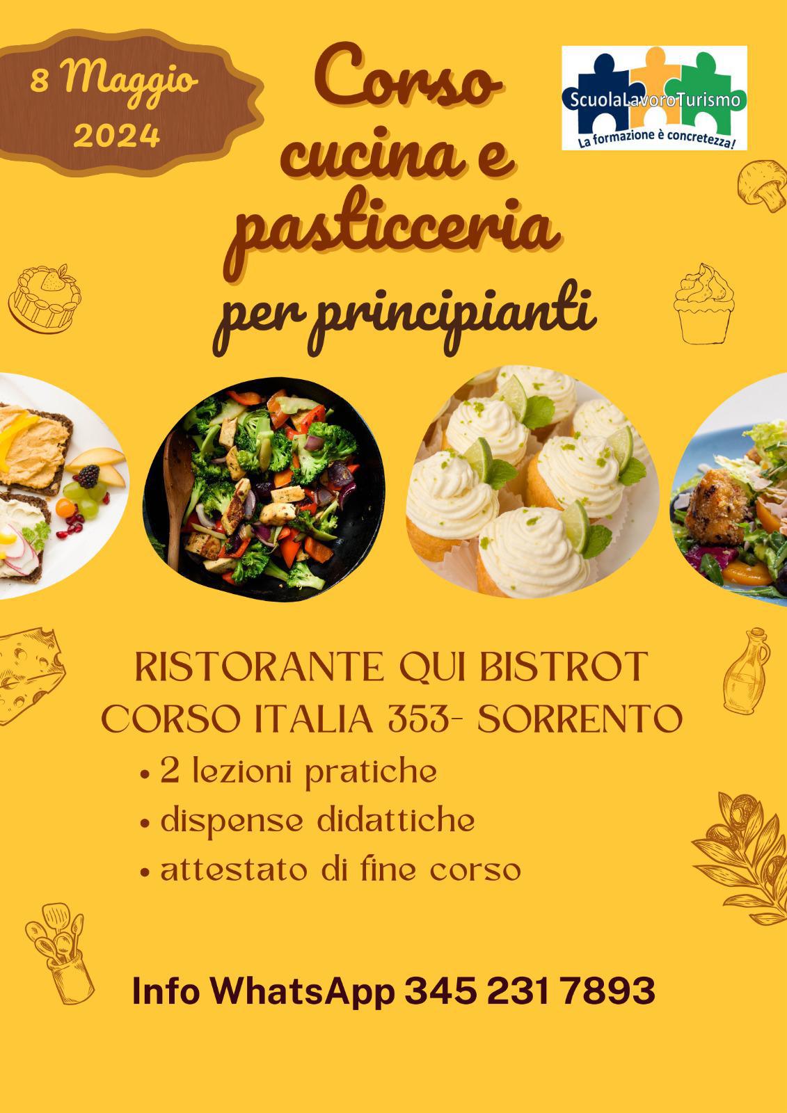 Corso Cucina e Pasticceria per principianti