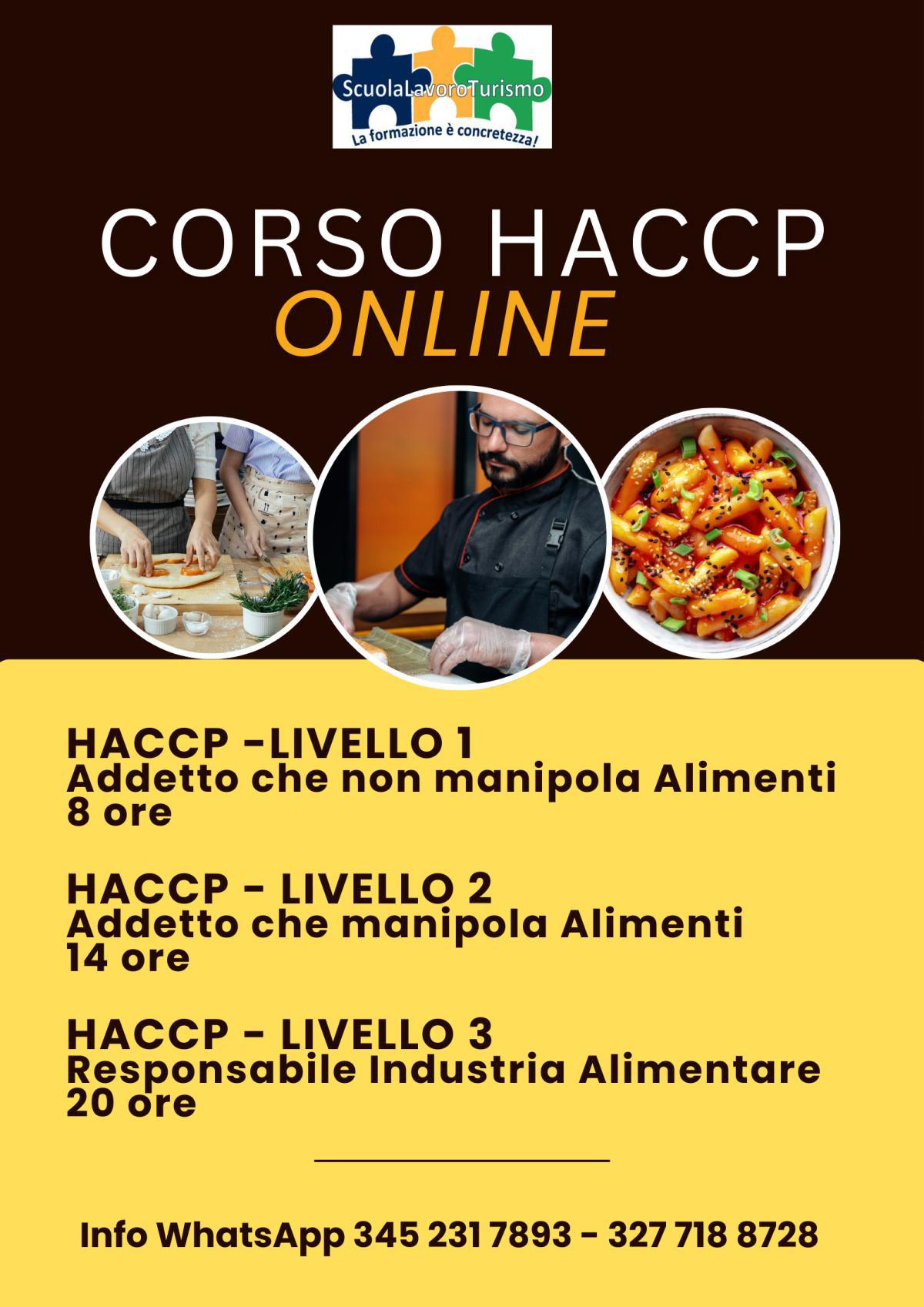 Corso HACCP ONLINE