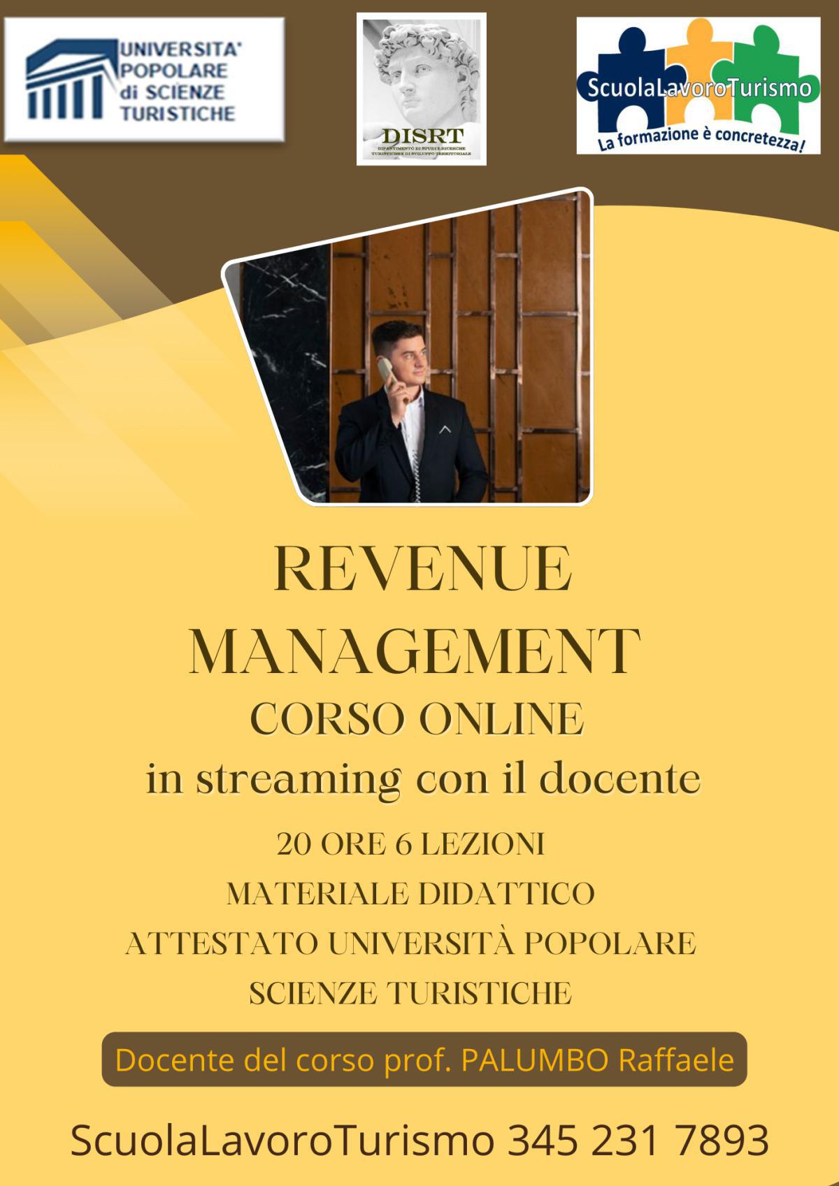 REVENUE MANAGEMENT CORSO ONLINE