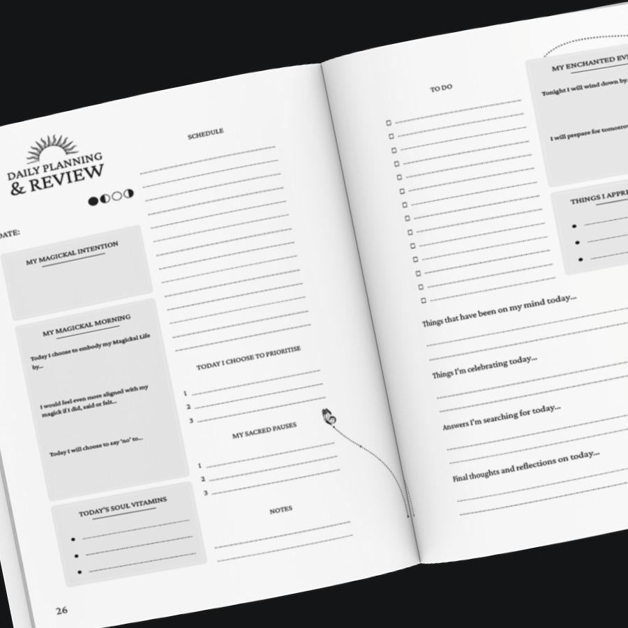 Magickal Living A4 Undated Journal and Planner Magickal Living A4 Undated Journal and Planner