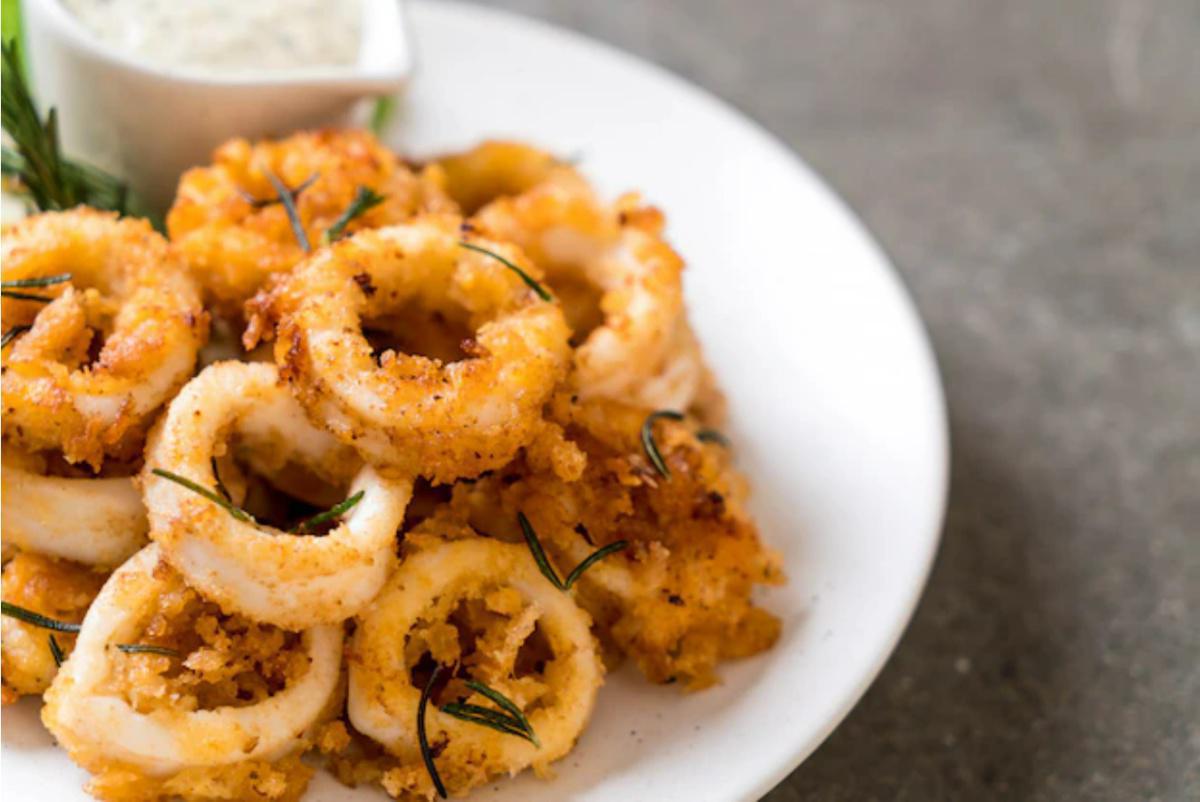 Camarones al Coco con Coliflor Arroz