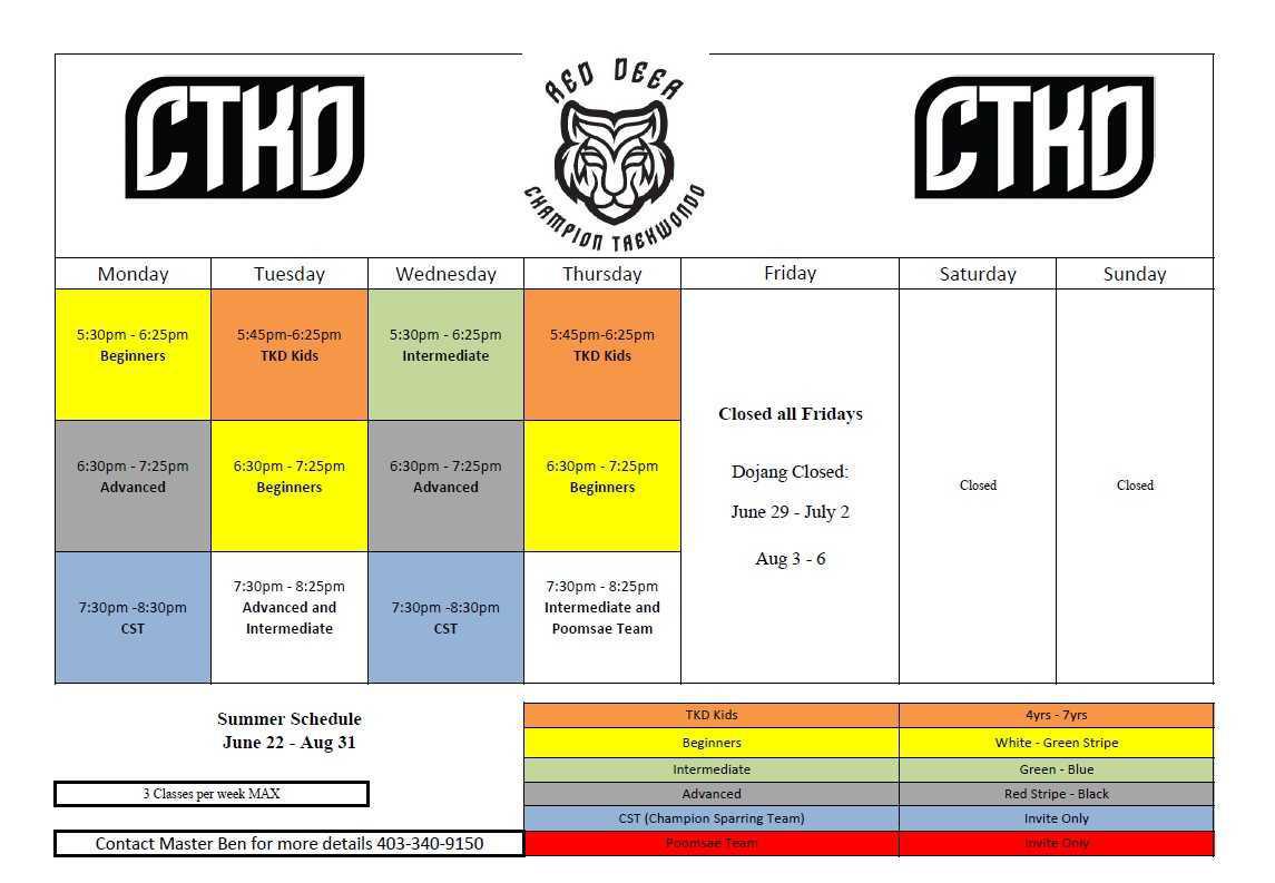 Schedule
