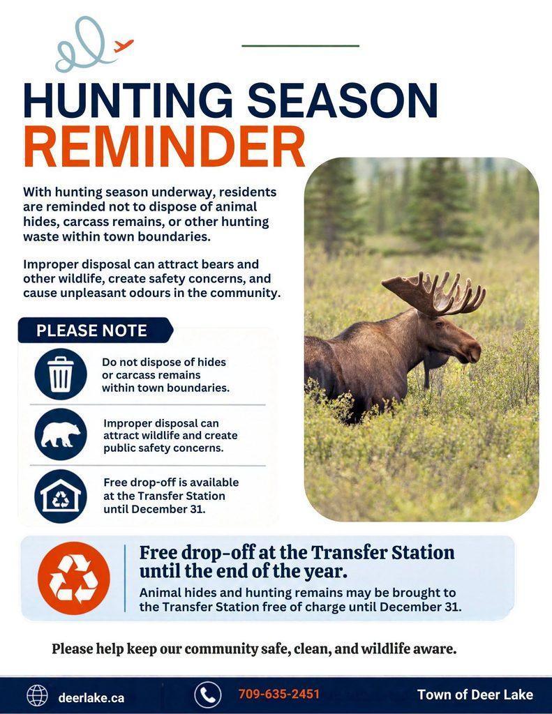 Hunting Season Reminder