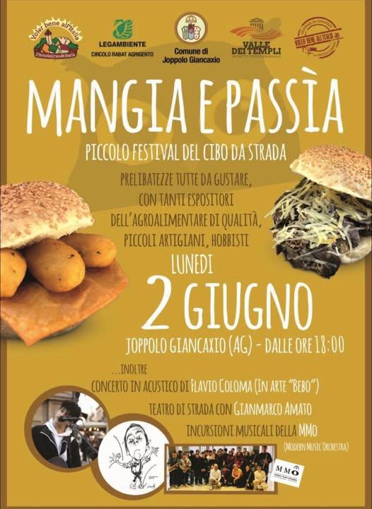 Mangia e Passìa - Piccolo Festival del Cibo e dell'Arte di Strada (inizio ore 18.00)