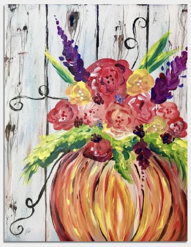Paint Nite: Pumpkin Bouquet