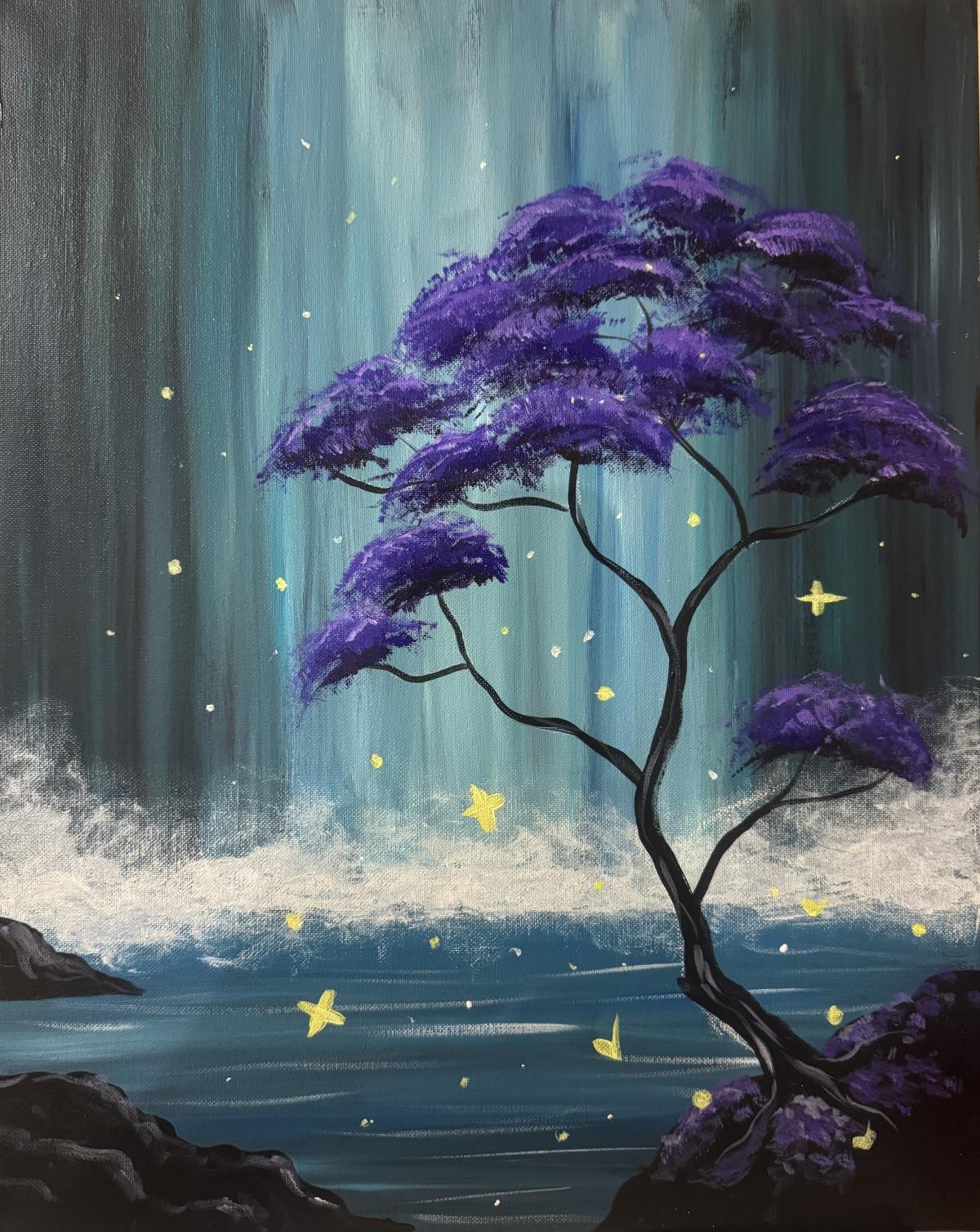 Painting Class: Mystic Waterfall