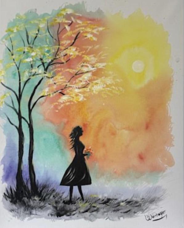 Painting Class: Sunset Silhouette