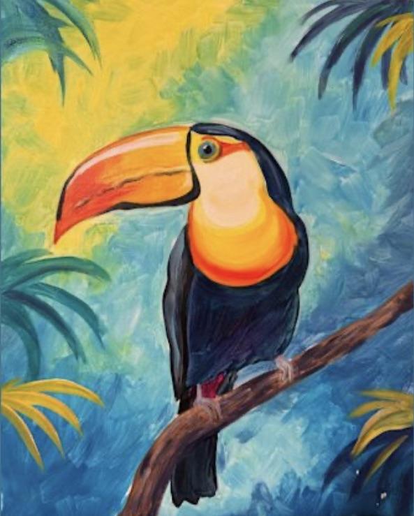 Painting Class: Rainforest Toucan