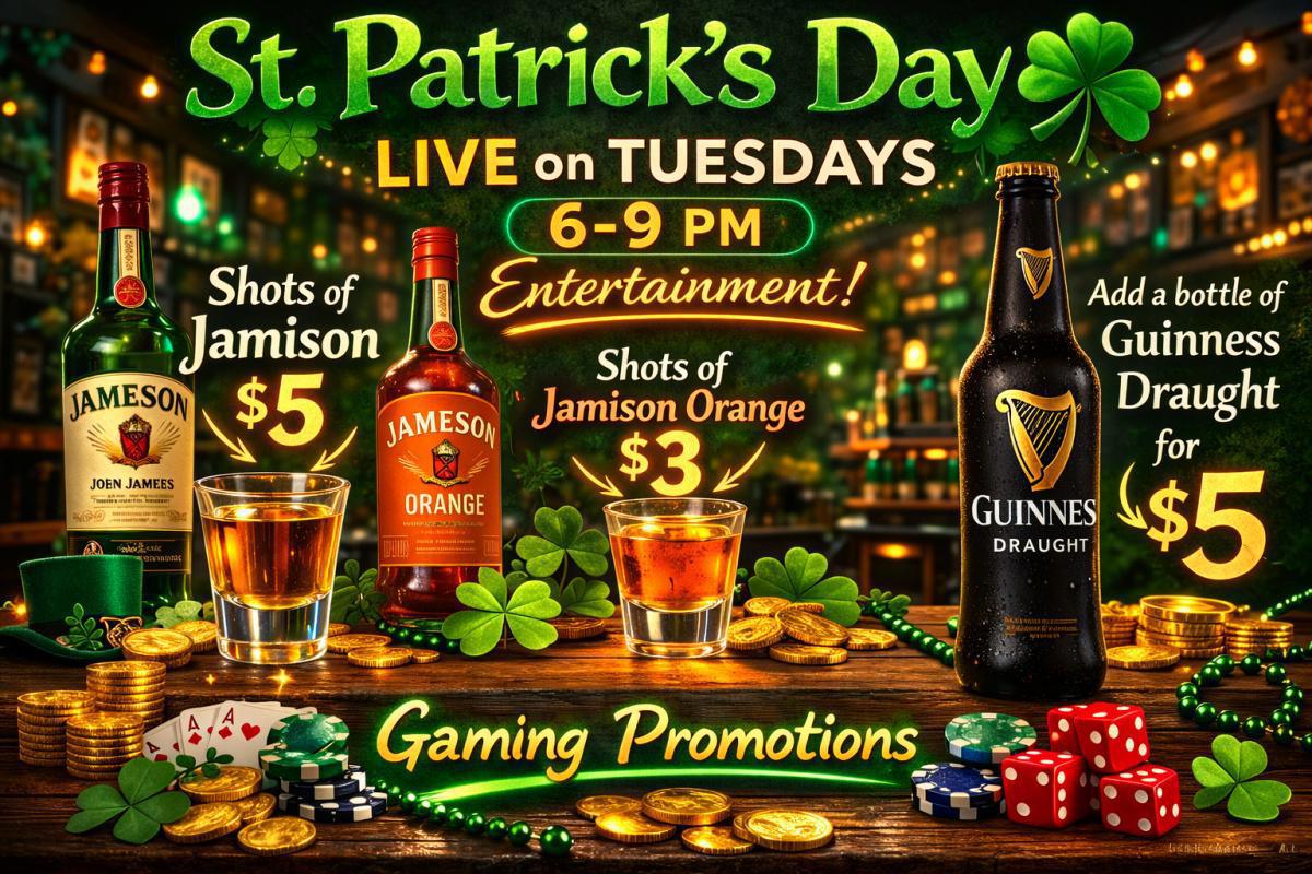 St. Patrick's Day LIVE on TUESDAYS Entertainment