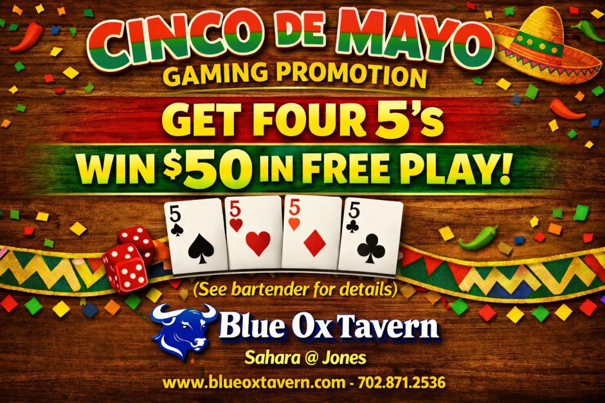 Cinco de Mayo Gaming Promotion - 5/5