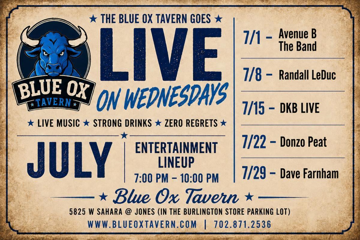 LIVE on WEDNESDAYS - 7/22