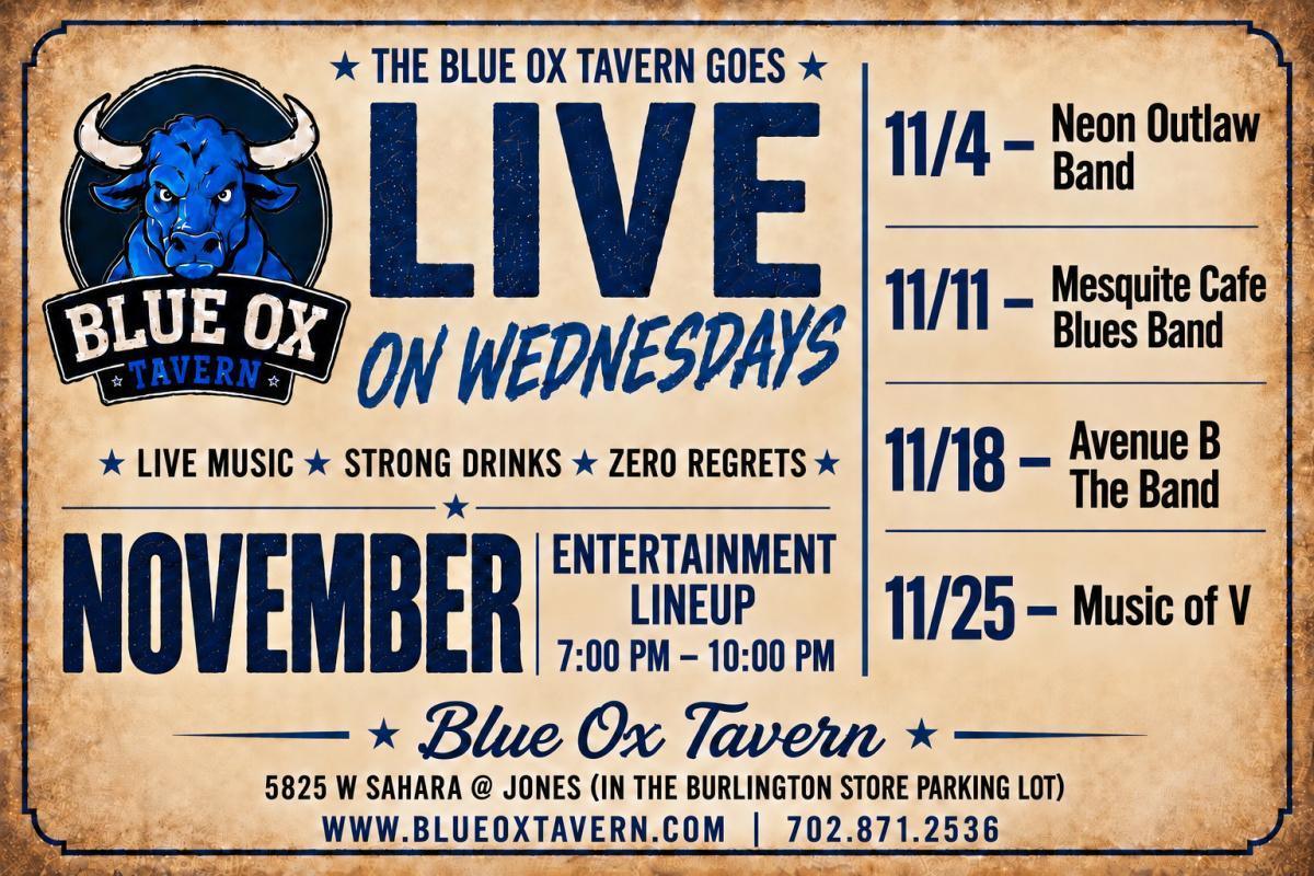 LIVE on WEDNESDAYS | November Event Calendar