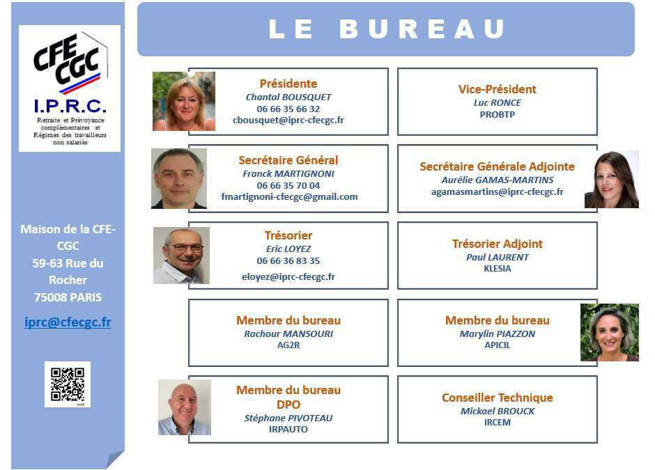 Nouveau bureau syndical