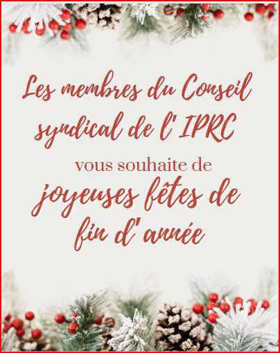 Bonnes fêtes de fin d'année
