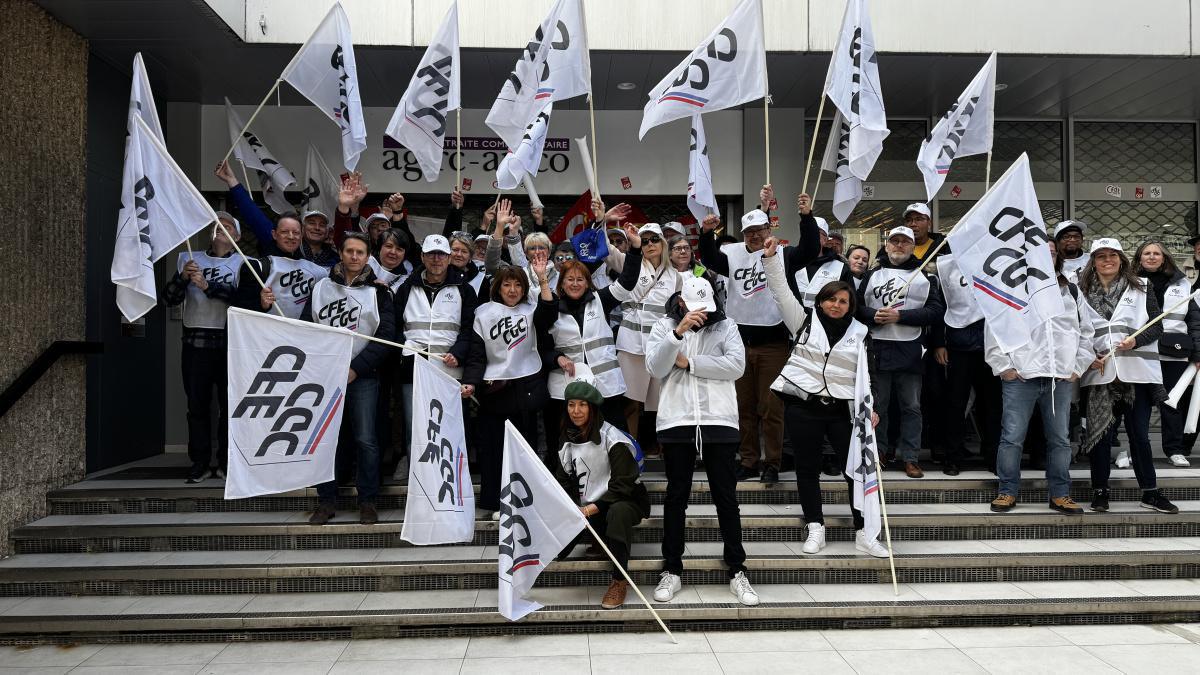 Manifestation : mobilisation des syndicats des salariés des groupes de protection sociale Manifestation : mobilisation des syndicats des salariés des groupes de protection sociale