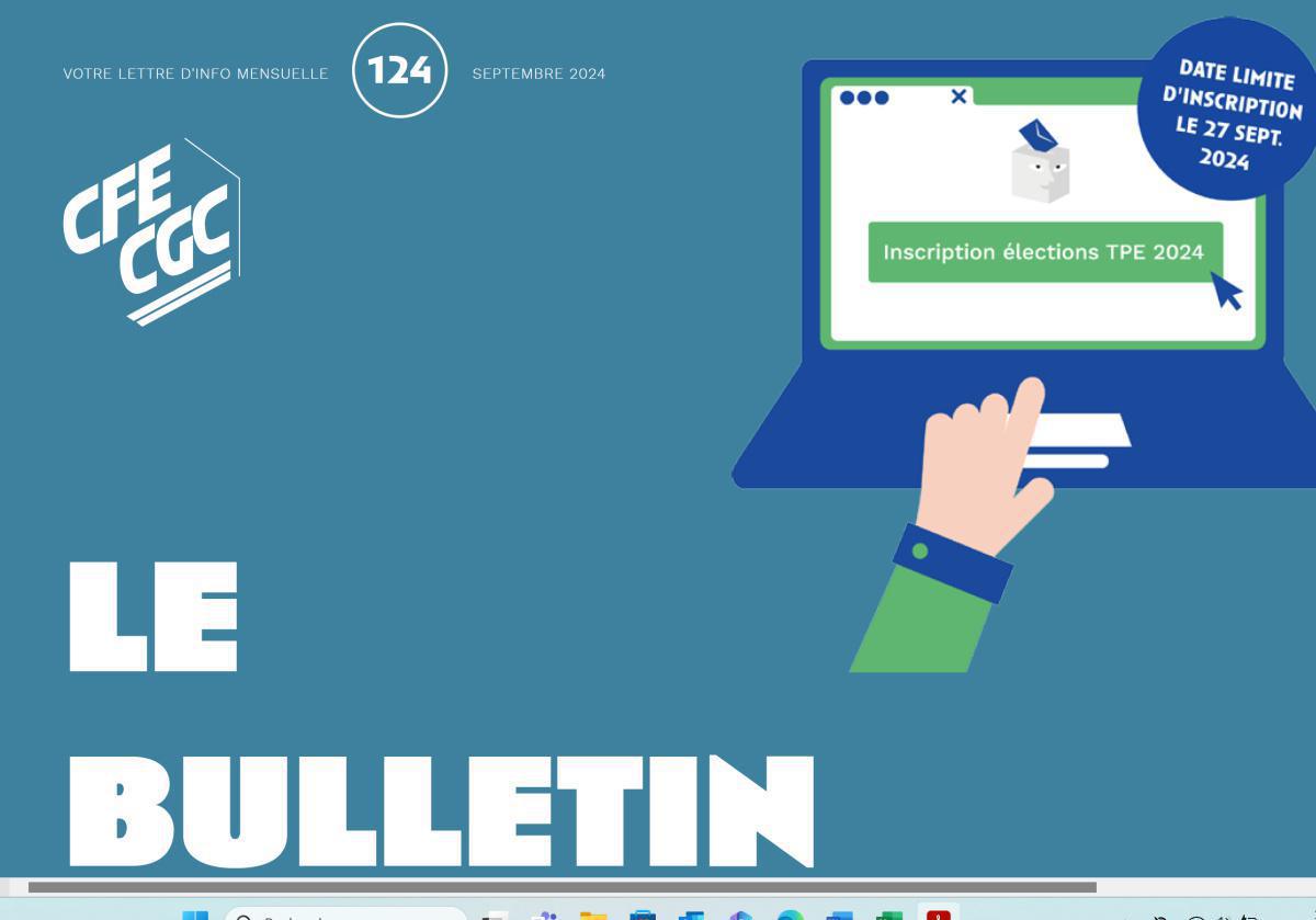 Bulletin confédéral n° 124 -Septembre 2024