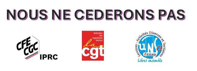 Tract Interfédéral "Nous ne céderons pas"
