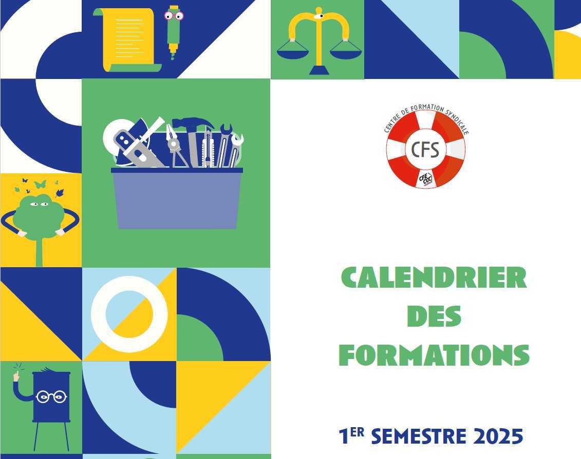 Formations syndicales du 1er semestre 2025