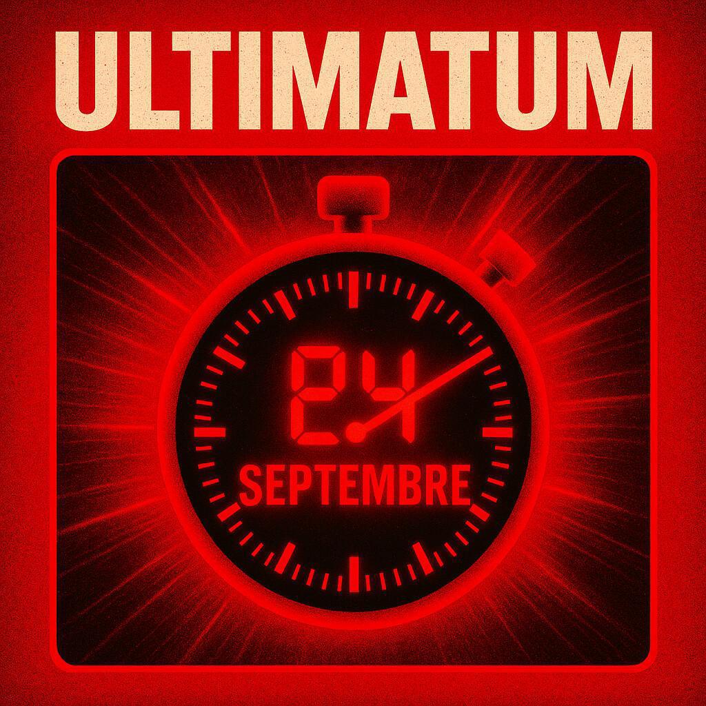 L'ultimatum de l'intersyndicale après la manifestation du 18 septembre 2025 L'ultimatum de l'intersyndicale après la manifestation du 18 septembre 2025